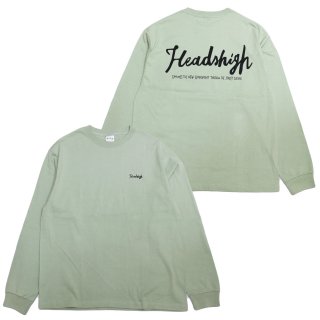 Heads High Original Logo L/S Tee (Smoky Green)