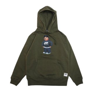 Gimme Five Kush Bear Hoodie (Olive)