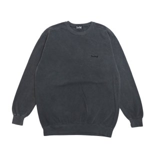 Heads High Embroidery Logo Vintage Wash Crewneck (Black)