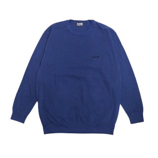 Heads High Embroidery Logo Vintage Wash Crewneck (Indigo)