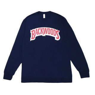 Backwoods Logo L/S Tee (Navy)