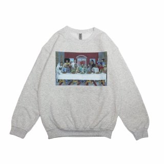 Rap Legends Last Supper Crewneck SweatAsh Grey