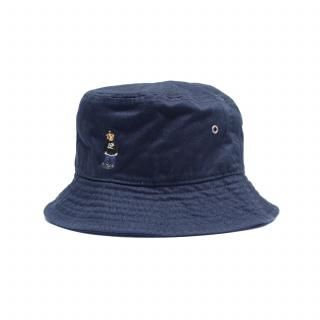 Gimme Five Kush Bear Embroidery Bucket Hat (Navy)