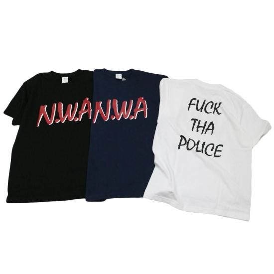 NWA 00s FvCK THA POLICE Tシャツ NWA 'F*ck the Police' Tee - [GROPE IN THE DARK] ヒップホップ