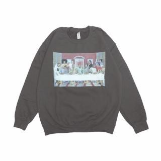 Rap Legends Last Supper Crewneck SweatCharcoal