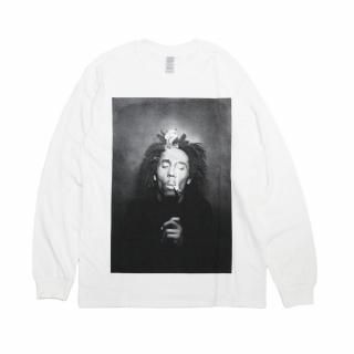 Bob Marley Smoke L/S Tee (White)