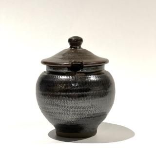 小鹿田焼 小袋窯 1合薬味壷 口切