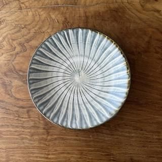 小鹿田焼 坂本浩二窯 7寸皿 白