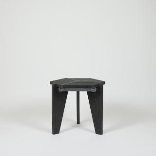 RECYCLED PLASTIC HEX SIDE TABLE  