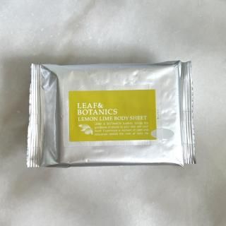 ボディ&ヘアシート レモンライム <ふきとり用化粧水> <p></p>松山油脂 LEAF&BOTANICS<p></p>東京