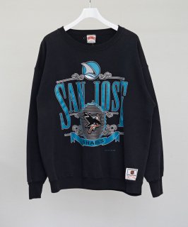 USED WEAR90s NUTMEG  San Jose Sharks Crew Sweat
