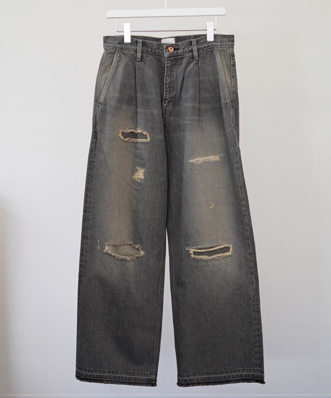 superNova. / ѡΥ Selvedge wide jeans - Repair