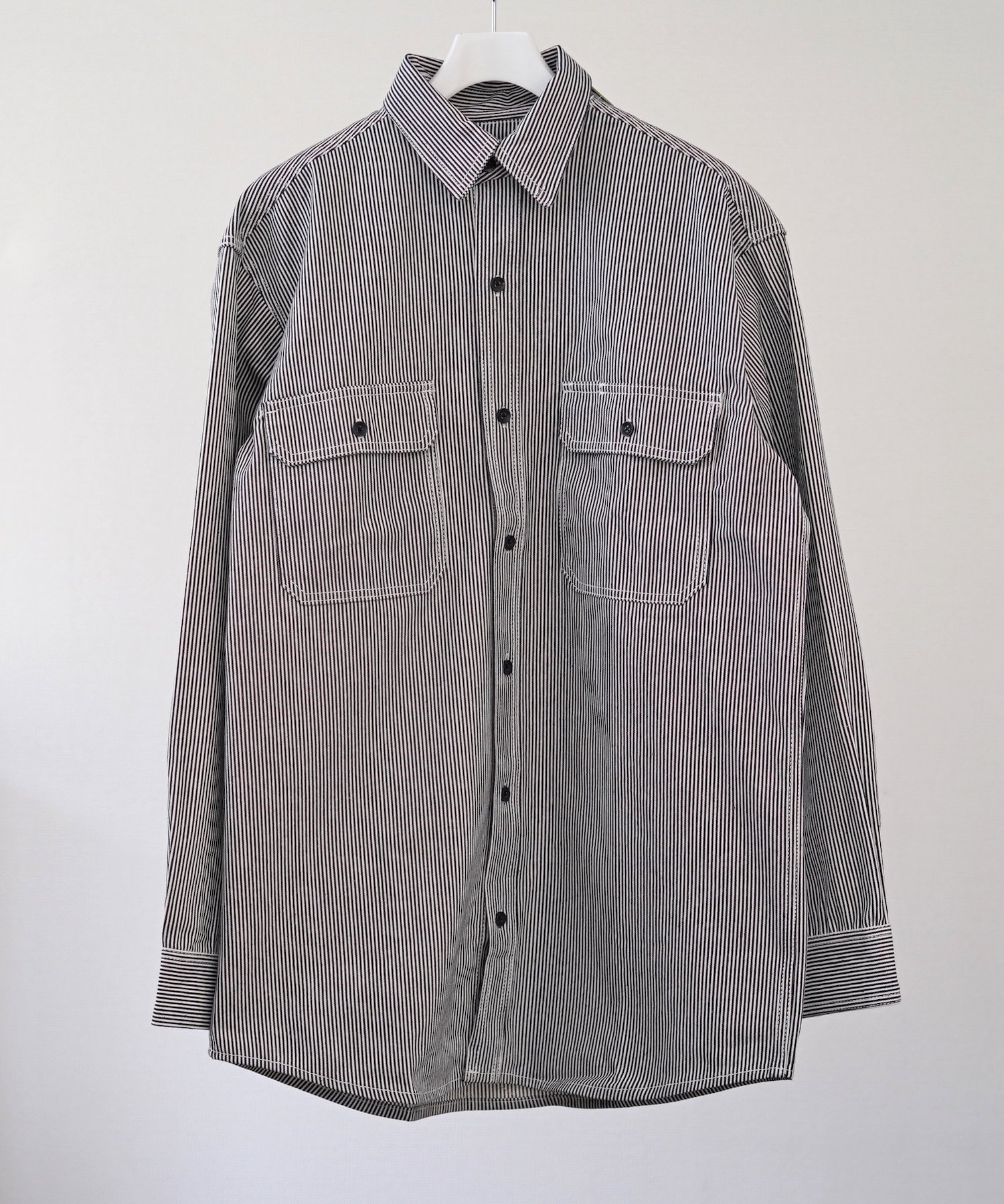 KEY / HICKORY STRIPE SHIRT