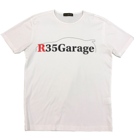 GARNIER(ガルニエ) ✖ R35ガレージ オリジナルTシャツ白 - R35ガレージSHOP