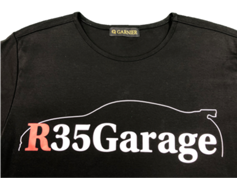 GARNIER(ガルニエ) ✖ R35ガレージ オリジナルTシャツ黒 - R35ガレージSHOP