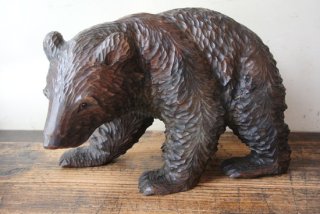 石川作　古い木彫り熊