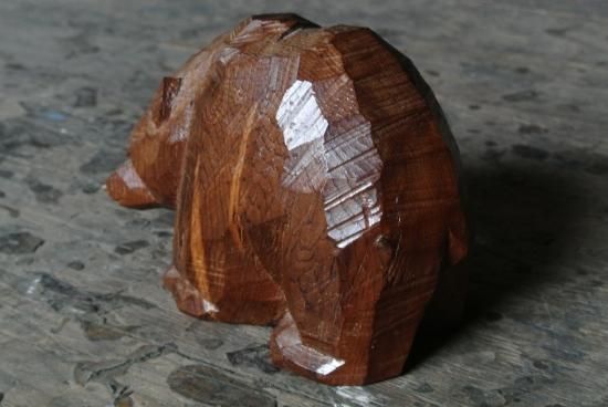 木彫り熊 引間二郎（木歩）木彫り熊