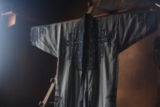 アイヌ民族衣装　チカルカルペ　木綿衣　着物