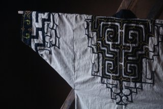 アイヌ民族衣装 樺太文様 木綿衣 着物