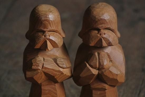 藤戸竹喜 ユーカラエカシ 木彫