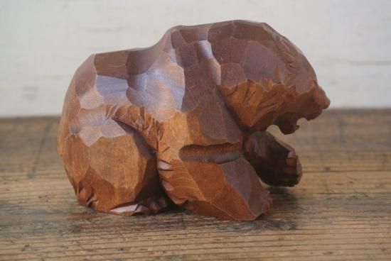 堀井廣治 作 木彫りの熊