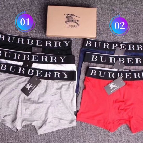 Burberry☆バーバリー ボクサーパンツ メンズ シームレスパンツ 3枚 