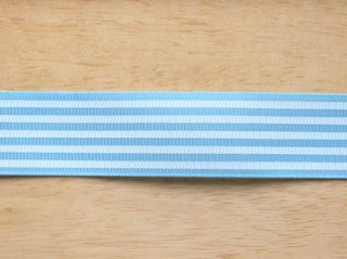 light blue stripe grosgrain ribbon 25mmx1M