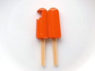 ice cream orange pick 7.5cm