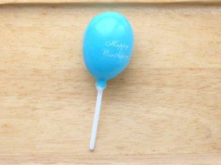 birthdey balloon blue pick  8cm