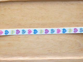 colorful candy hearts grosgrain ribbon 10mmx1M