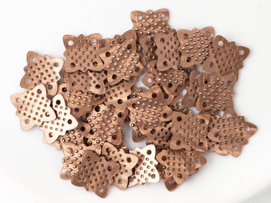 bronze design square 4hole spangle 11mm