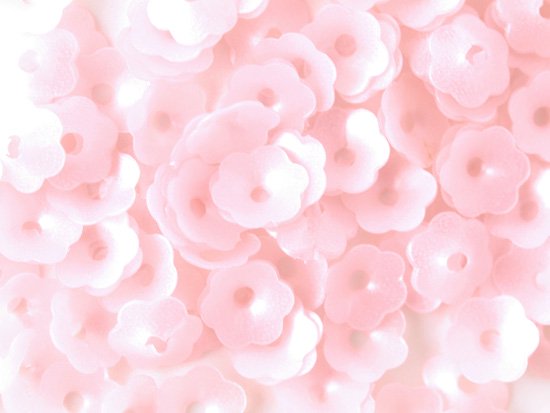 pink pearl flower cup spangle 7mm