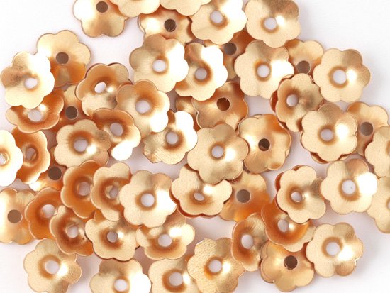 matte gold flower cup spangle 8.5mm