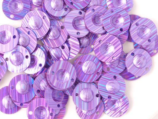 metal purple round spangle 8mm