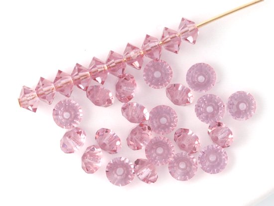 light lavender spacer beads 3x5mm