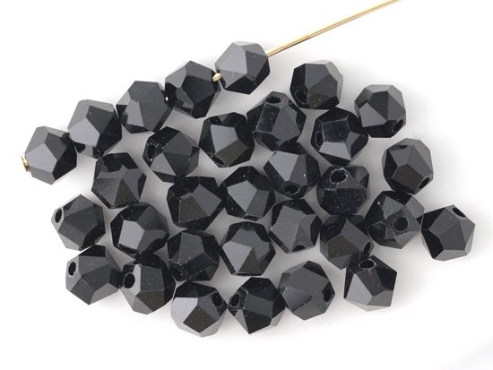 black english cut beads 5mm