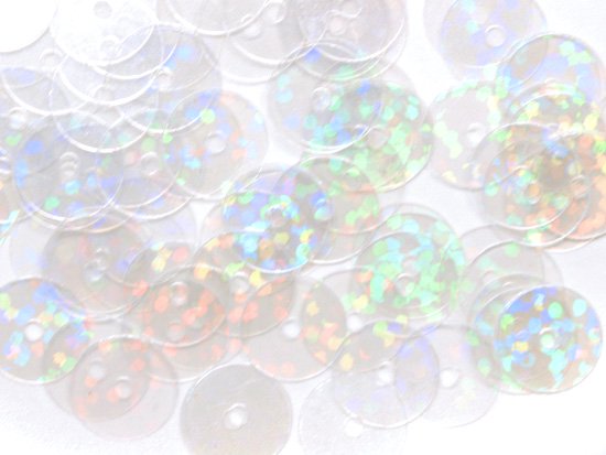 clear hologram AB round spangle 8mm