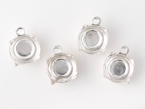 round setting silver ss40