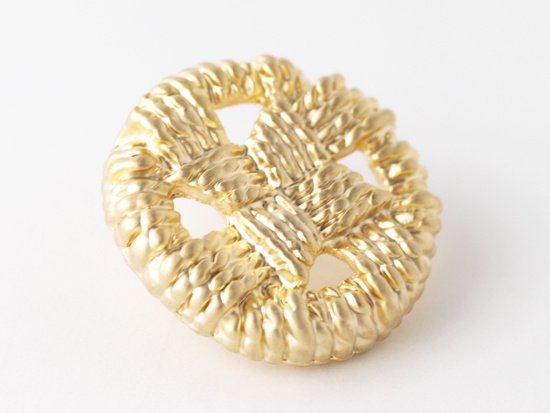 button charm matte gold 18mm