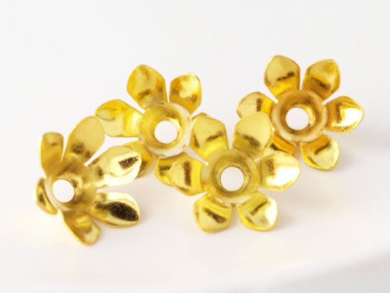 5patel bell flower parts gold 12mm
