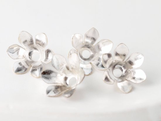 5patel bell flower parts silver 12mm