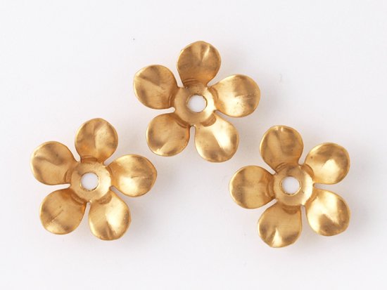 5patel flower parts brass gold 12mm