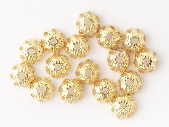 small beads cap parts gold 4mm