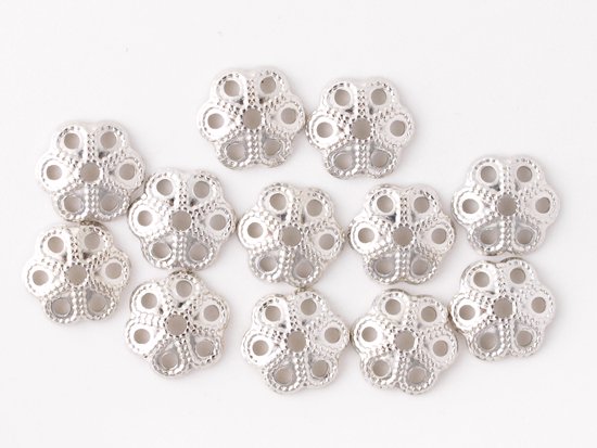 beads cap parts silver 7mm