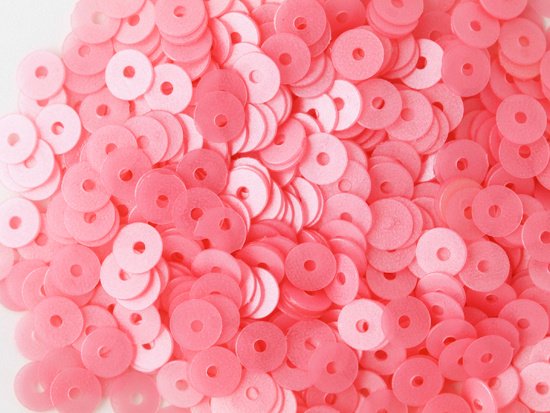 matte strawberry pink round spangle 4mm (3g)