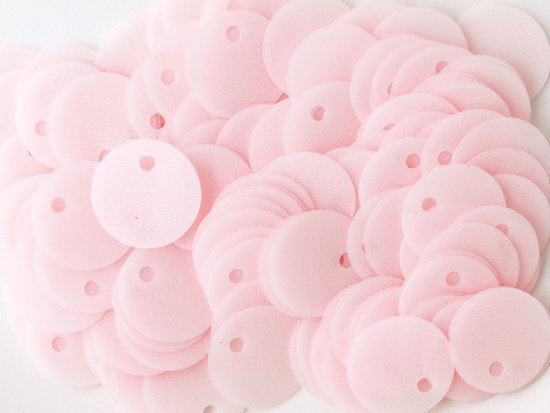 matte light pink circle top hole spangle 10mm (3g)