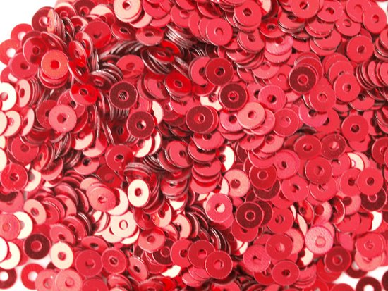 metal red round spangle 3mm (3g)