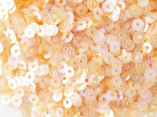 light white orange AB round spangle 3mm (3g)