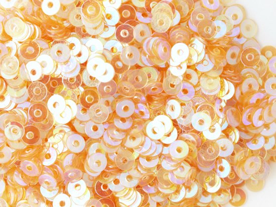 light orange AB round spangle 3mm (3g)