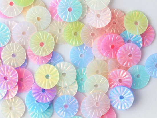 pastel color sunny round spangle 7mm